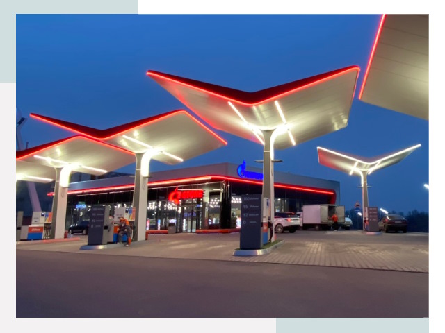 Навесы для АЗС в Алапаевске