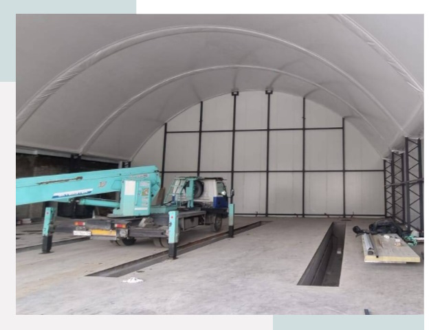 Внутреннее оснащение ангаров в Алапаевске