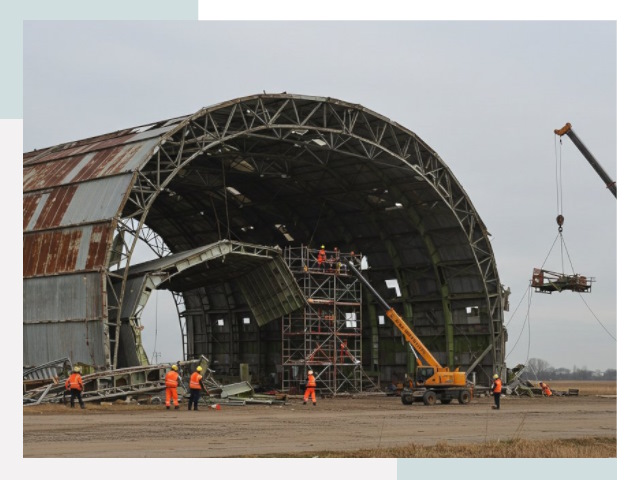 Демонтаж ангаров в Алапаевске